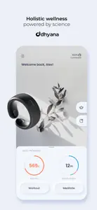 Dhyana Wellness Tracker screenshot #1 for iPhone