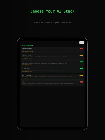 AI Startup CEO iPad screenshot