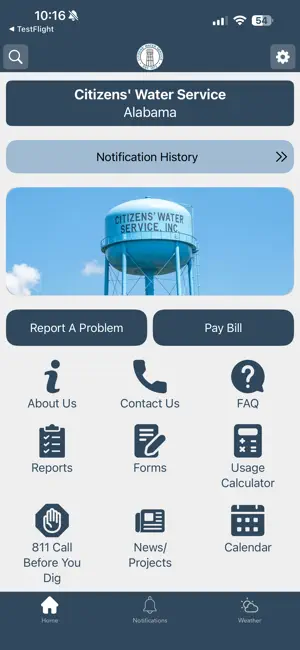 Citizens’ Water Service screenshot 1