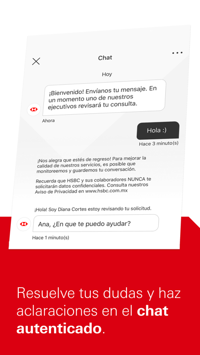 HSBC México Screenshot