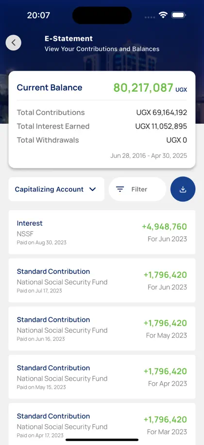 Screenshot 3 di 6 di NSSF GO