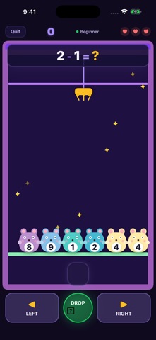 Math Claw - Kids Learning Game iPhone screenshot