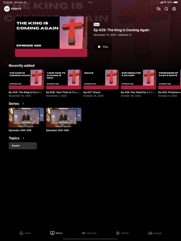 PGMTV iPad screenshot