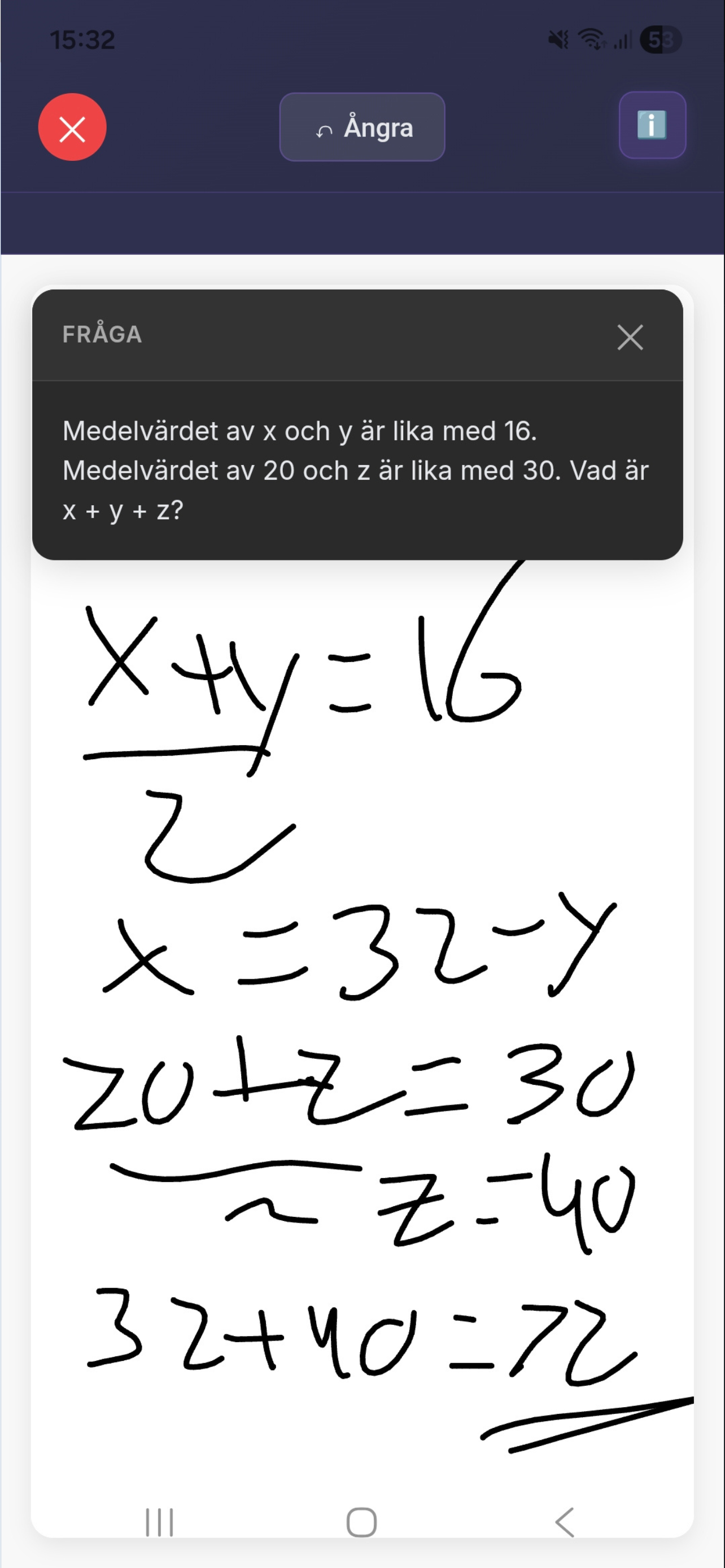 Högskoleprovsappen screenshot 4