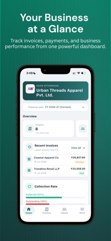 One Stop Invoice iPhone screenshot