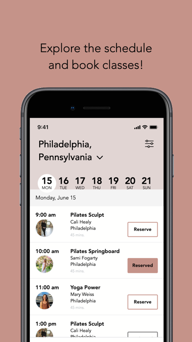 Pilates & Wellness Studio iPhone screenshot 3 - Health & Fitness app