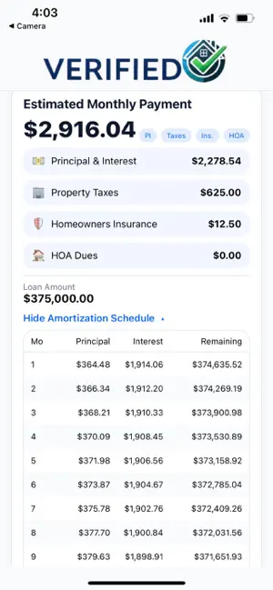 Verified Mortgage DTI Calc screenshot 3