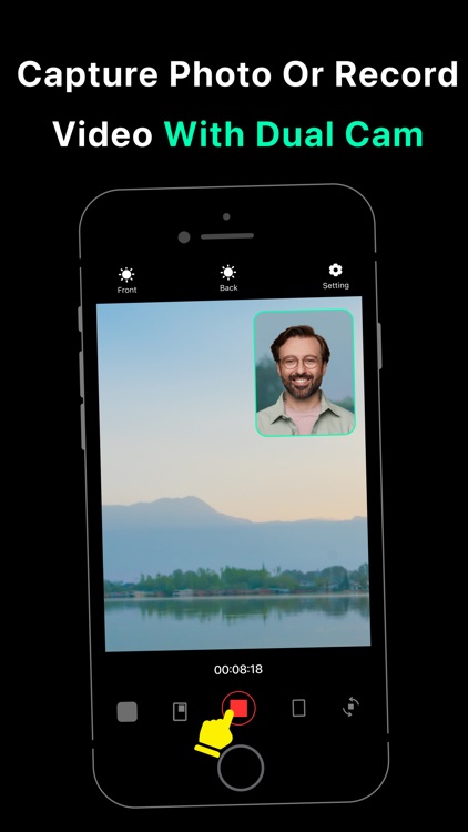 Front & Back Camera Recording screenshot-3