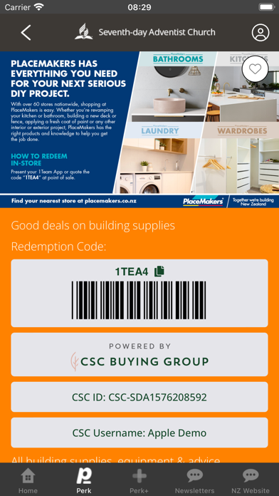 SDA Church Buying Group Screenshot