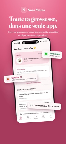 Nova Mama Pregnancy Tracker AI Screenshot 1 of 7