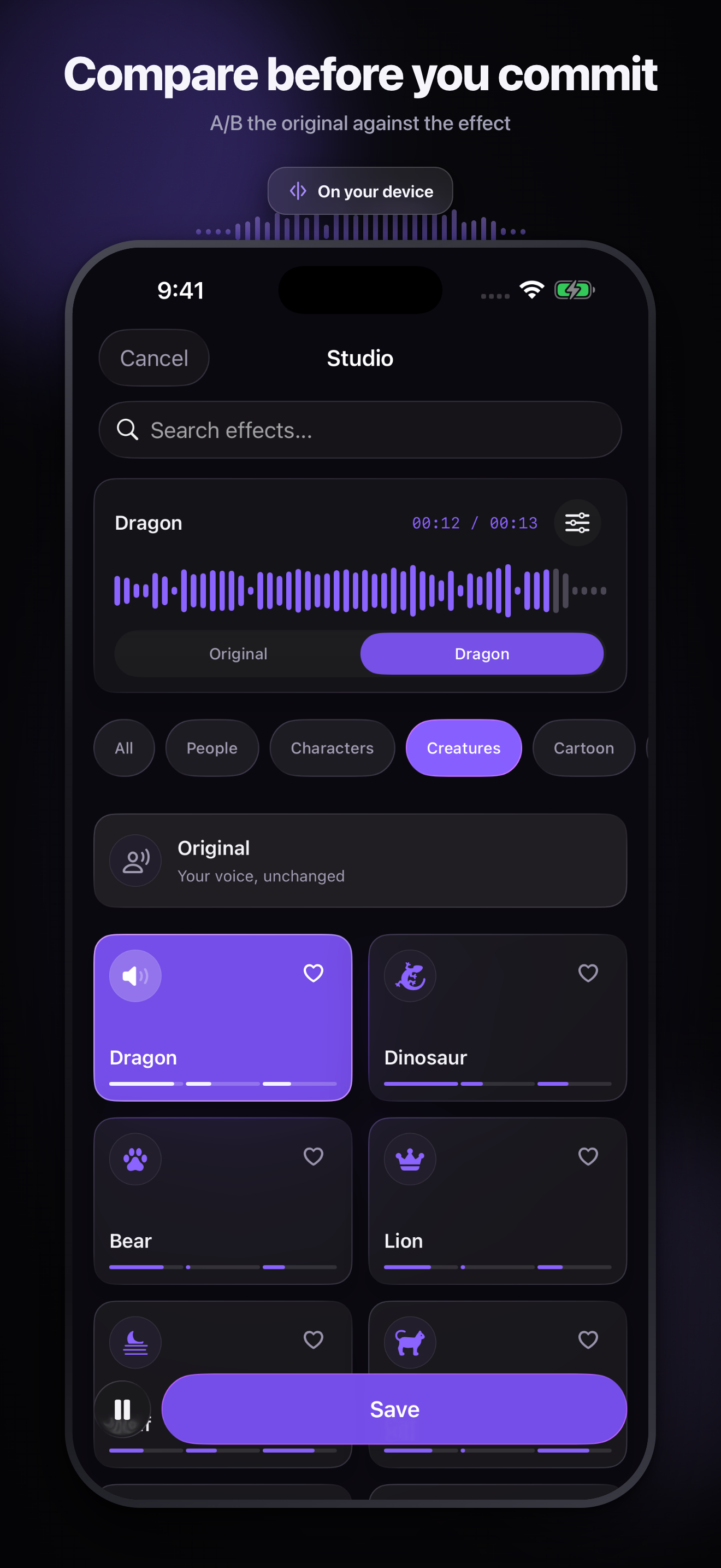 Live Voice Changer: Effects screenshot 5