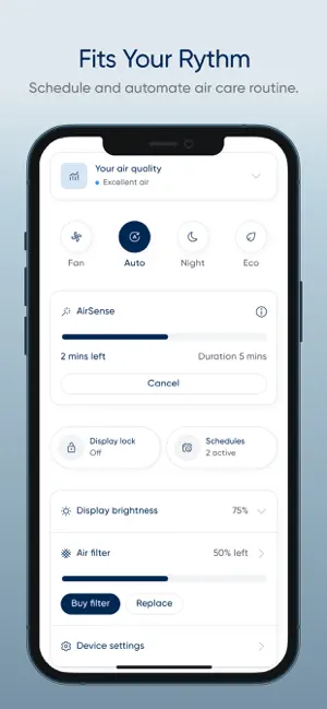 Blueair iPhone screenshot 3