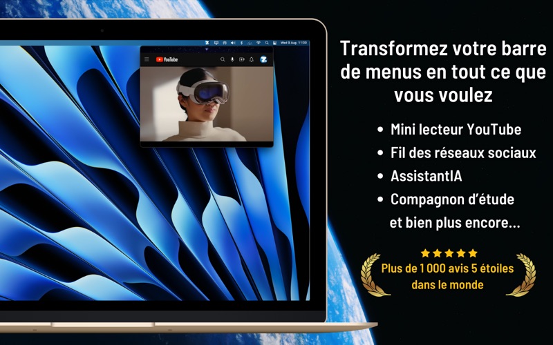 Screenshot #1 pour ZuriWeb : Navigateur IA menu