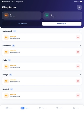 Karınca: Akıllı YKS Planlayıcı iPad screenshot