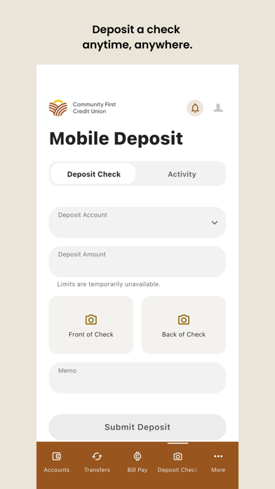 ComfirstCU iPhone screenshot 3 - Finance app