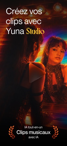 Clips musicaux par IA : Yuna iPhone screenshot 1