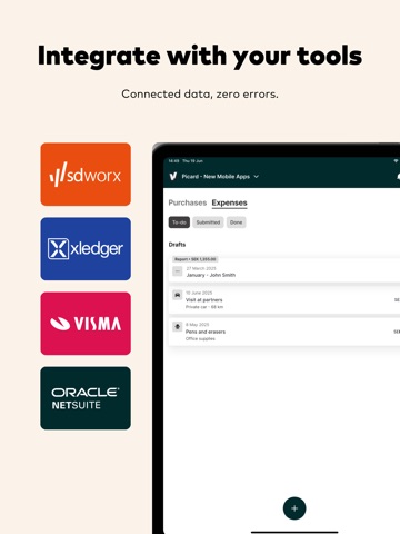 Enora Expense iPad screenshot