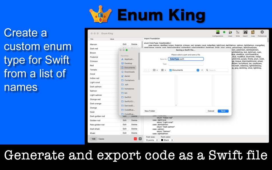 #5. Enum King (macOS) Ved: Tomoyuki Okawa