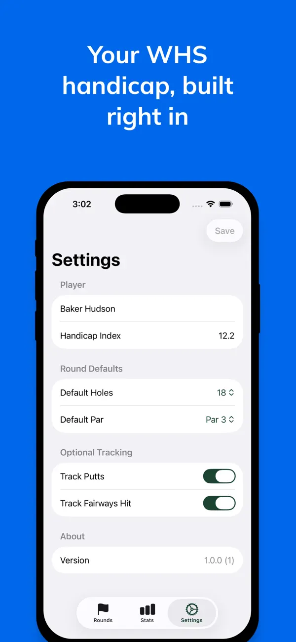 Screenshot #3 pour Bogee – Golf Score Tracker