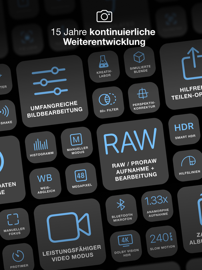 ‎ProCamera. RAW Fotografie Screenshot