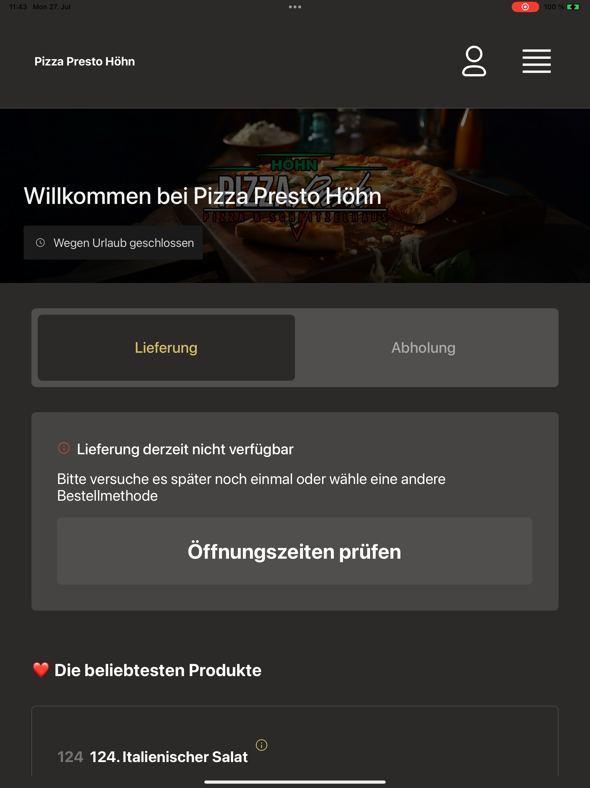 Pizza Presto Höhn screenshot 13