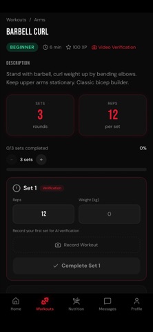 Bulldogs Fit: AI Gym Tracker screenshot