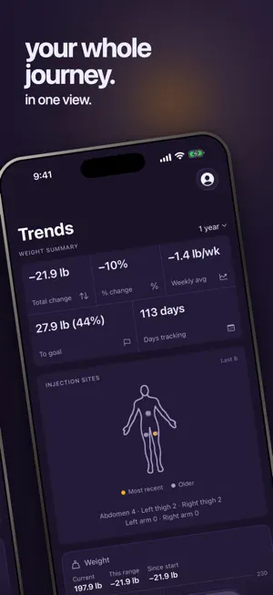 Lumis: GLP-1 Tracker screenshot 2