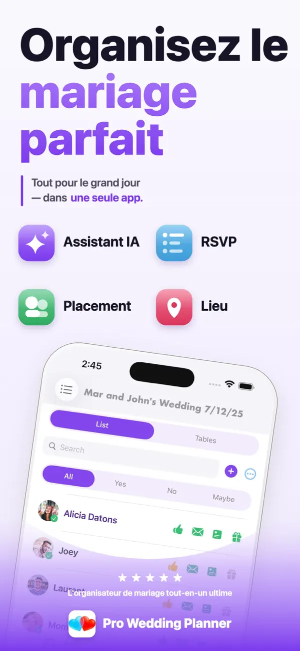 Screenshot #1 pour Pro Wedding Planner