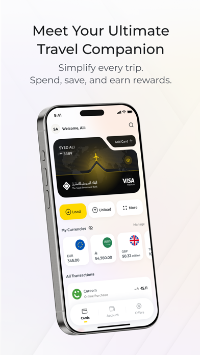 SAIB Travel iPhone screenshot 1 - Finance app