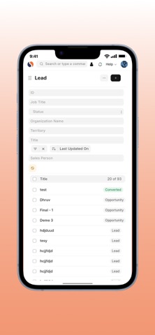 Sigzen App for ERPNext iPhone screenshot