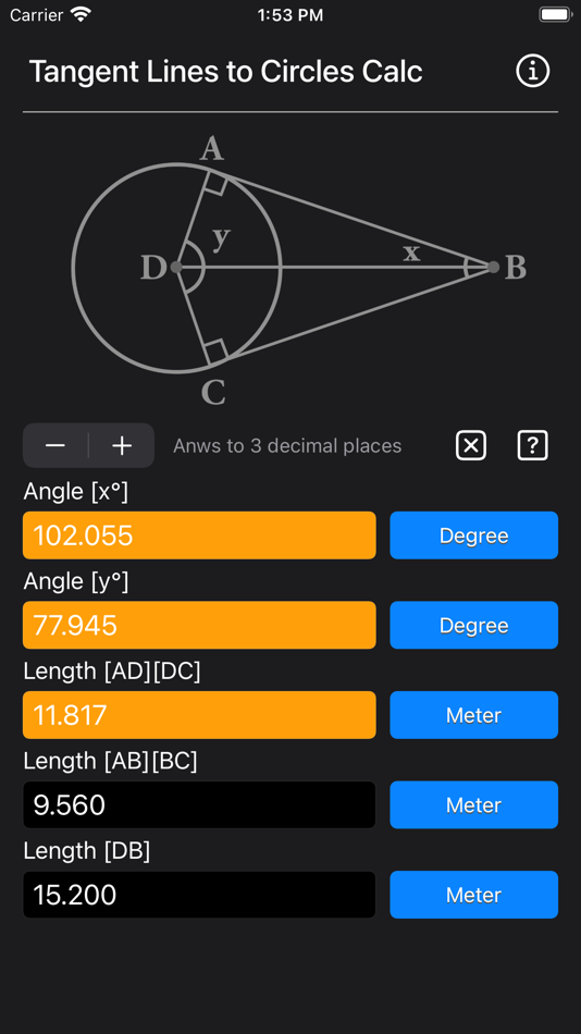 #6. Tangent Lines to Circles Calc (iOS) 来自: Heng Jia Liang