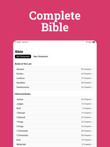 Bible Chat & Calendar 2026 iPad screenshot