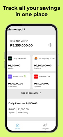 Lemoneyd – Finance Tracker iPhone screenshot
