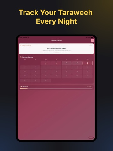Taraweeh Rakaat Tracker