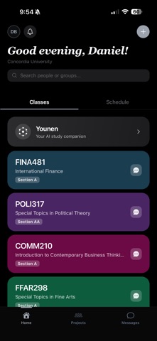 UniTalk iPhone screenshot