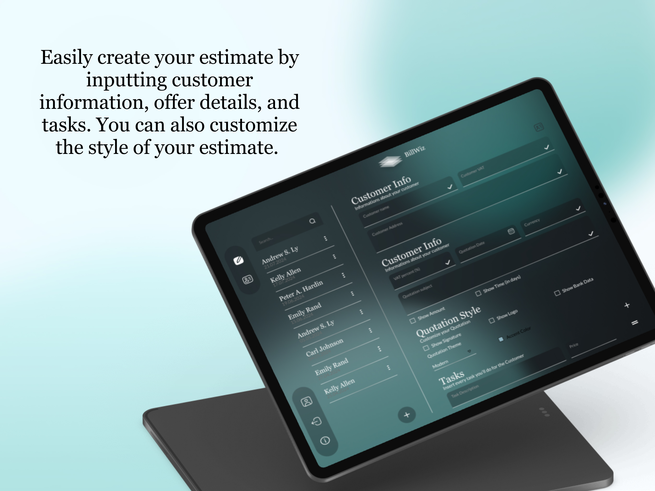 BillWiz - Estimates made easy screenshot 7