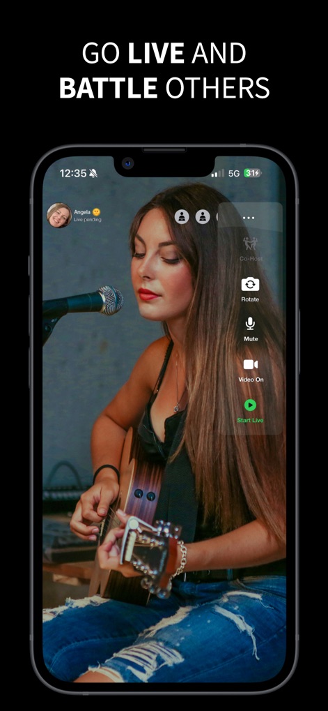 Reinbow - Explore the app's live broadcasting capabilities, enabling users to go live instantly and engage in real-time interactions with features like the 'Co-Host' option.