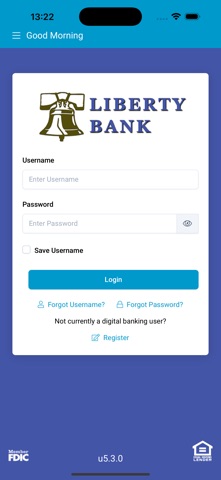 Liberty Bank Geraldine iPhone screenshot
