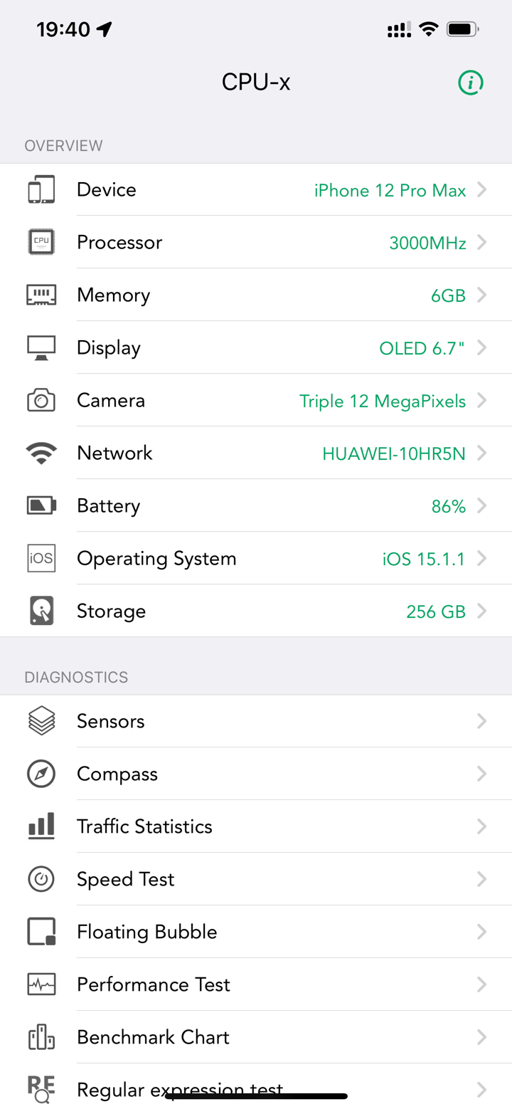 CPU-x Dasher z Battery life screenshot 1