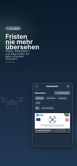 Screenshot von DroneWallet auf dem iPhone 3