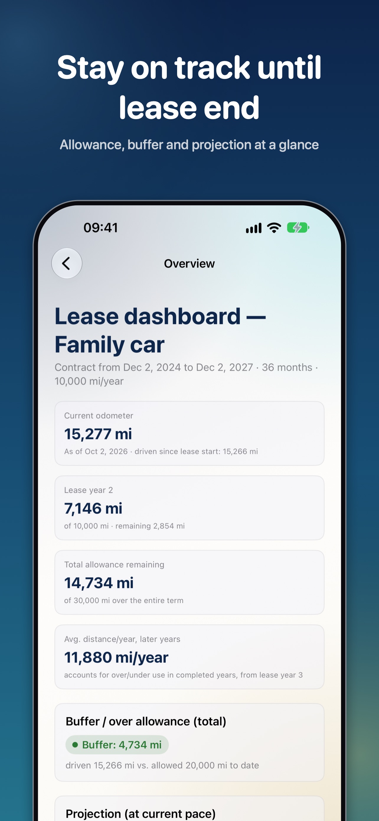 Screenshot 1 of Horizont – Lease Mileage