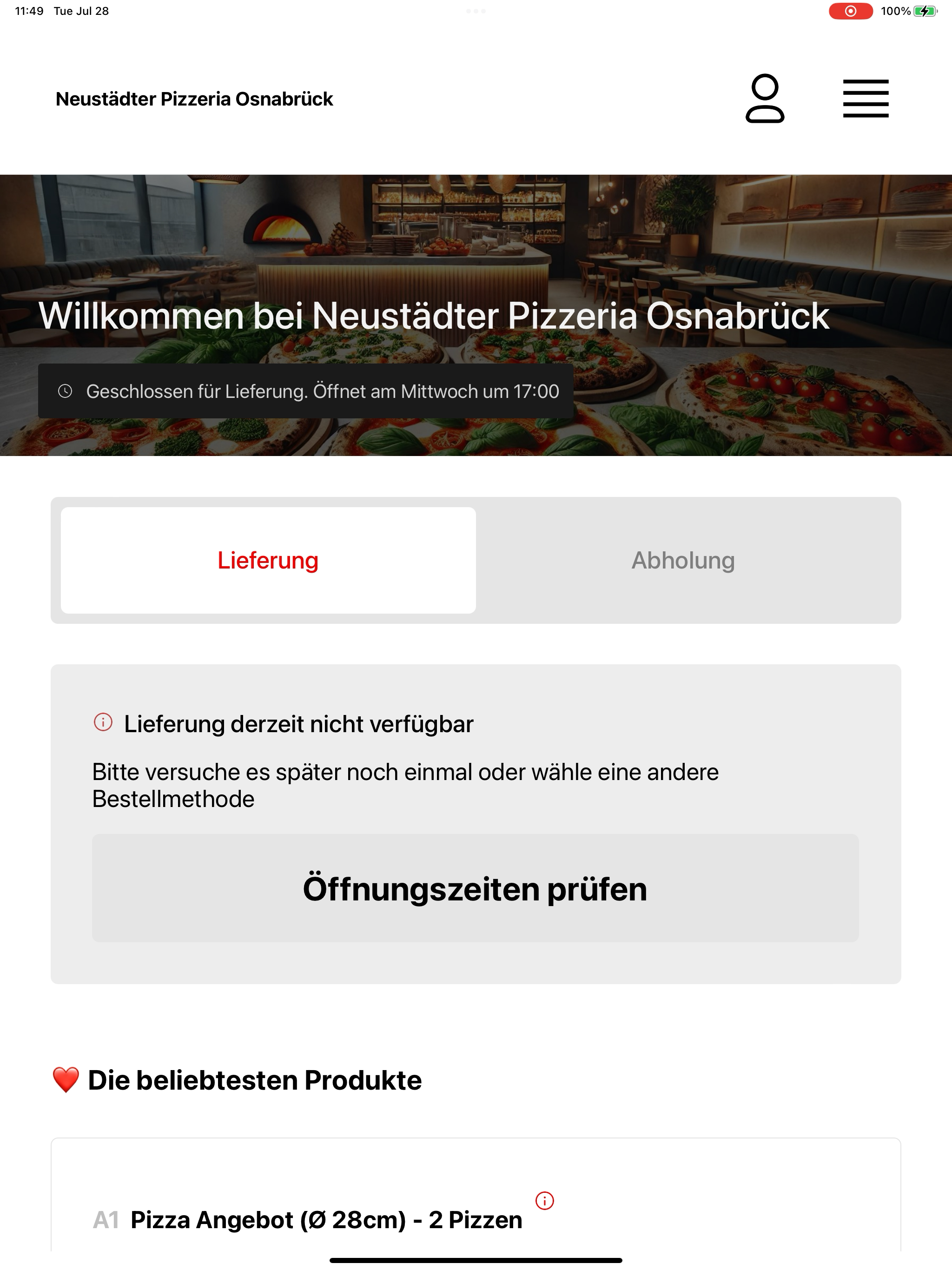 Neustädter Pizzeria Osnabrück screenshot 13