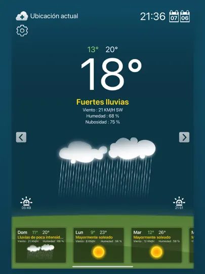 Captura de pantalla de El Tiempo Para IPad! en iPhone 2
