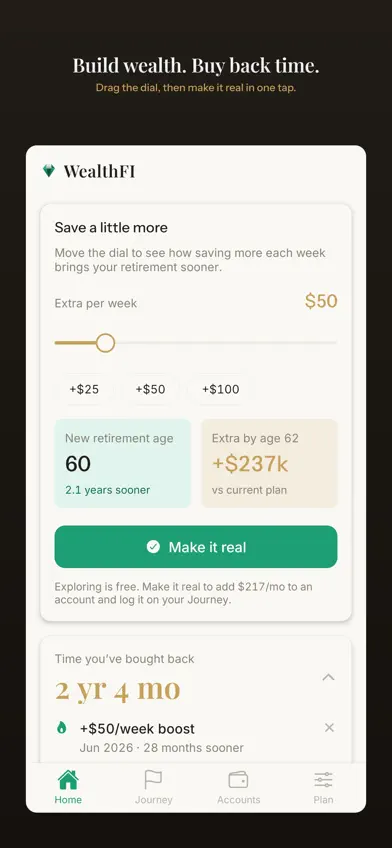 WealthFI - FIRE Calculator screenshot 4