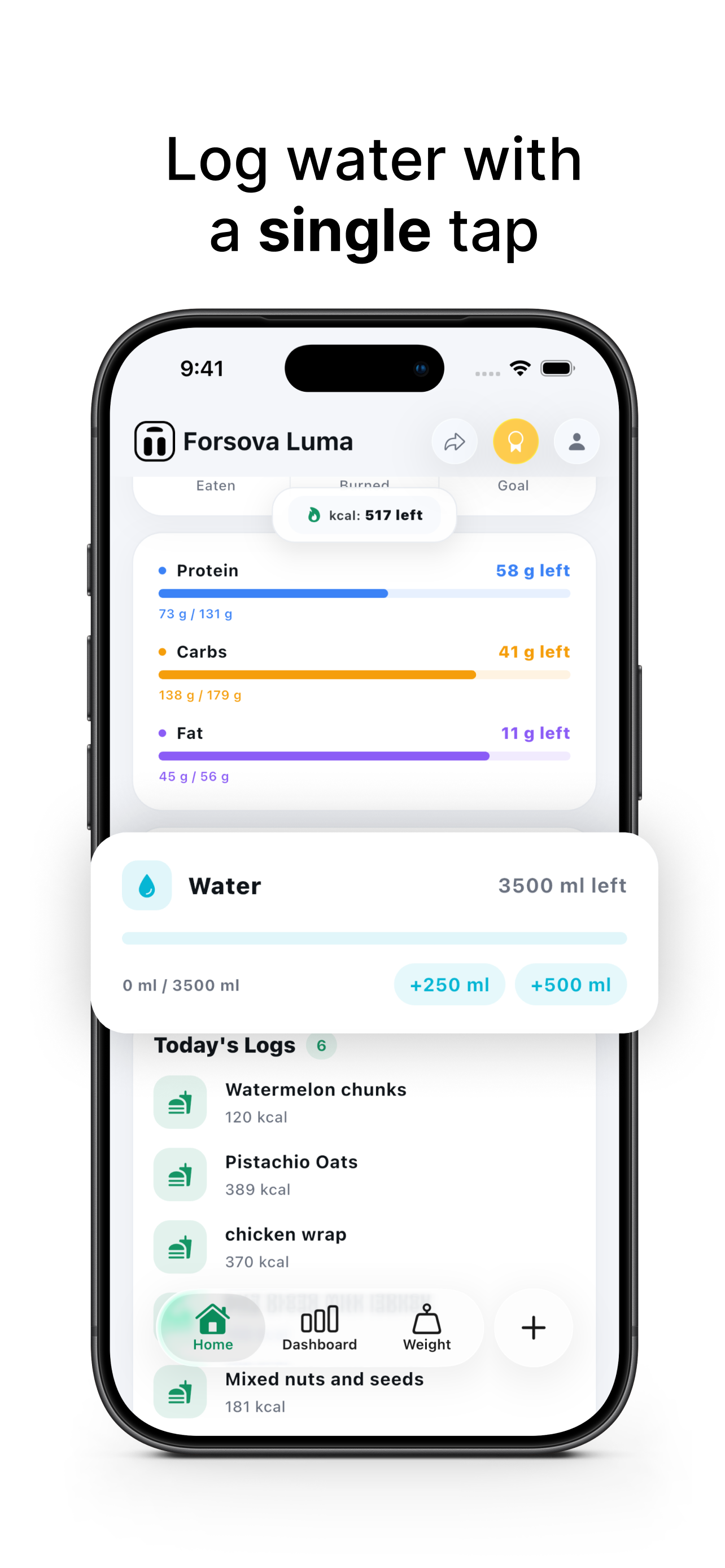 Forsova Luma: Calorie Tracker screenshot 2