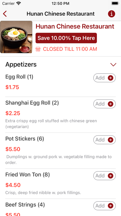 Hunan Chinese Screenshot