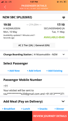 IRCTC Rail Connect screenshot 6