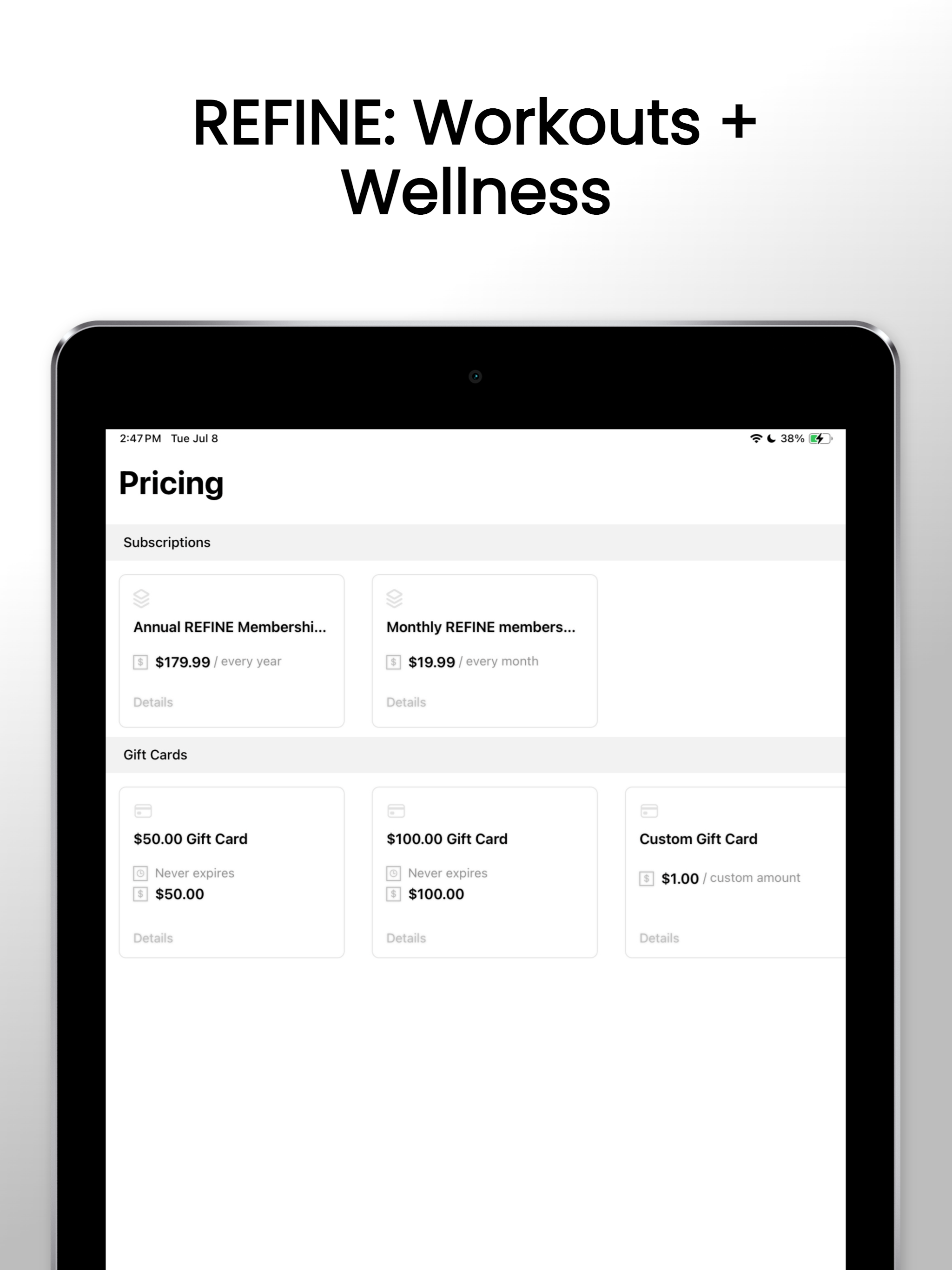 REFINE: Workouts + Wellness screenshot 10