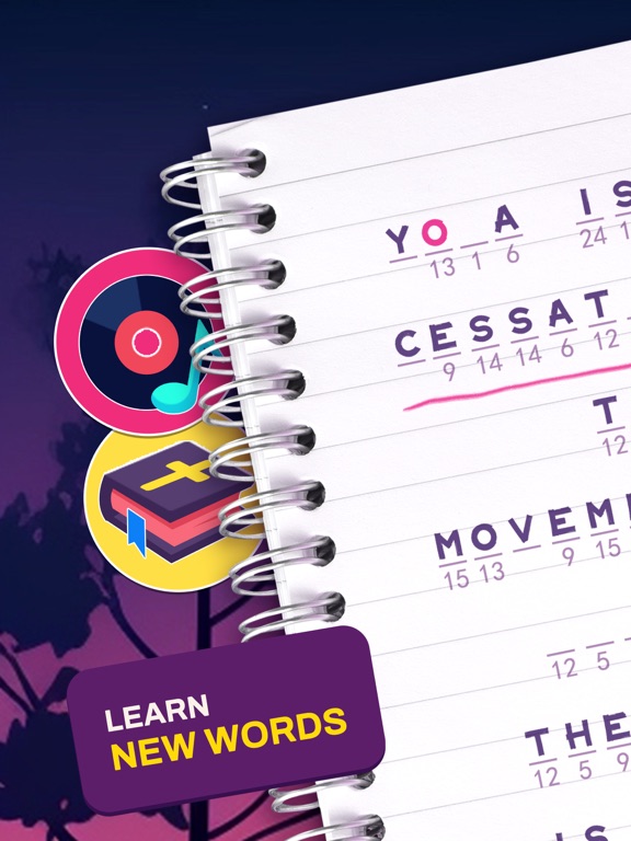 Cryptogram Word Puzzle Game