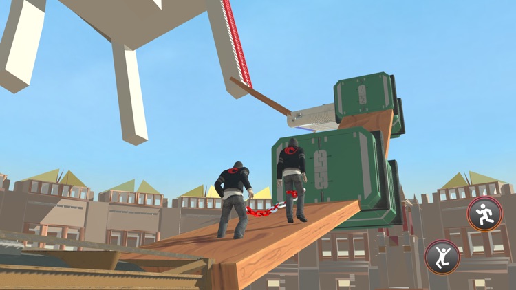 Chained Parkour Run Way Up 3D screenshot-7